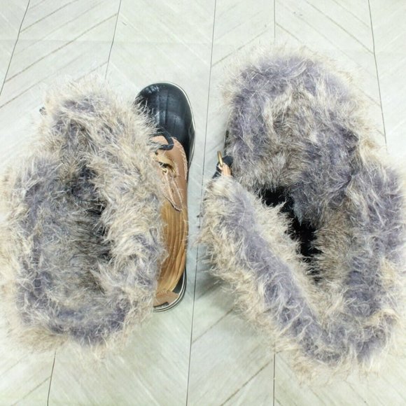 Sorel Tan Nylon Toffino II Lined Waterproof Snow Winter Duck Boots Size 8 - Picture 7 of 9